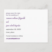 Damask Art Deco Save the Date Briefkaart (Achterkant)