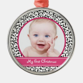 Damask Baby's eerste kerst Ornament
