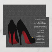 Damask Bachelorette Party Invitation Kaart (Voorkant / Achterkant)