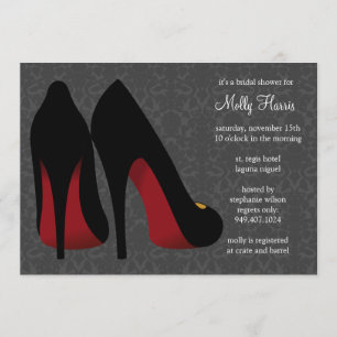 Damask Bachelorette Party Invitation Kaart