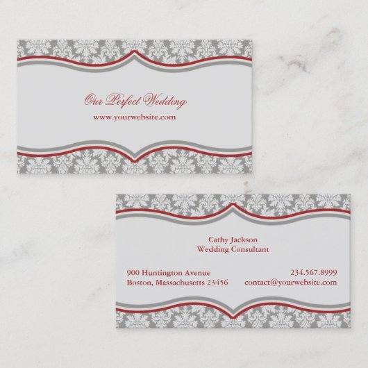 Damask Banner Visitekaartje (Voorkant / Achterkant)