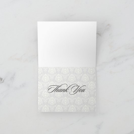 Damask bedankt kaarten (Binnen)