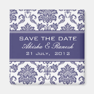 Damask bewaart de aankondiging van het huwelijk op magneet