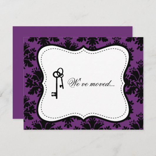 Damask bewegende aankondiging (Voorkant / Achterkant)