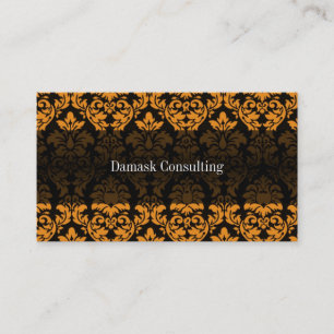 Damask Biz Card (Oranje) Visitekaartje