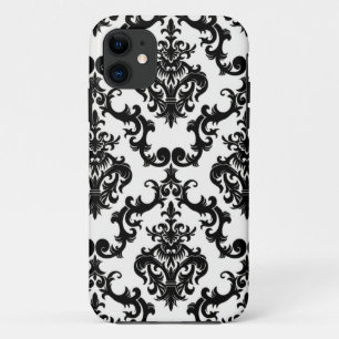 Damask Black en White iPhone 5 Hoesje