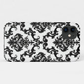 Damask Black en White iPhone 5 Hoesje (Achterkant (horizontaal))