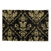 Damask Black Gold: Classic Ornament. Kussensloop (Achterkant)