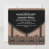 Damask Black Lace Lingerie Kaart (Achterkant)