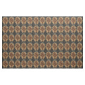 Damask Black Rust op Grey en Tan Stof (Yard (91,4 cm))