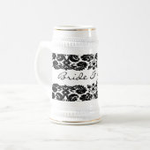 Damask Black Stein Bierpul (Voorkant links)