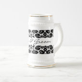 Damask Black Stein Bierpul (Voorkant rechts)