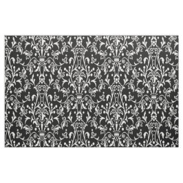 Damask Black & White Stof