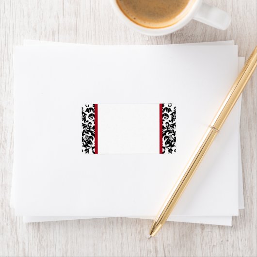 Damask Blank Adresetiketten Etiket (Insitu)