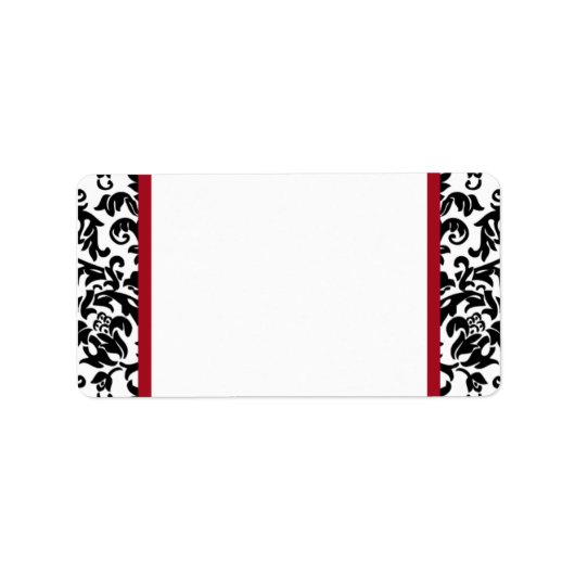 Damask Blank Adresetiketten Etiket (Voorkant)