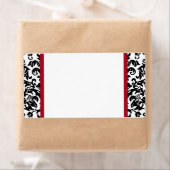 Damask Blank Verzendlabels Etiket (Insitu)