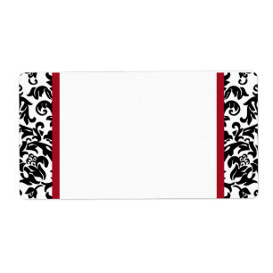 Damask Blank Verzendlabels Etiket