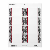 Damask Blank Verzendlabels Etiket (Full Sheet)