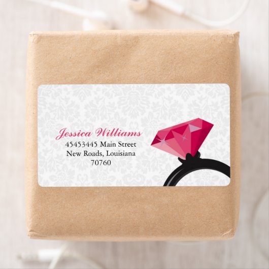 Damask Bling Etiket (Insitu)