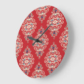 Damask : Bloei naadloos patroon. Grote Klok (Hoek)