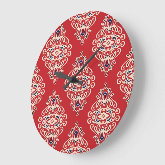 Damask : Bloei naadloos patroon. Grote Klok (Hoek)