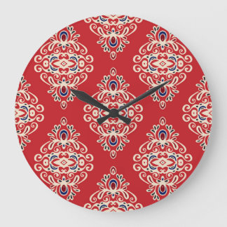 Damask : Bloei naadloos patroon. Grote Klok