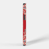 Damask : Bloei naadloos patroon. iPhone Hoesje (Rechterkant)