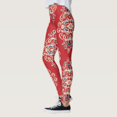 Damask : Bloei naadloos patroon. Leggings (Links)