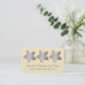 Damask Blooms Floral Visitekaartje (Staand voorkant)