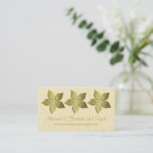 Damask Blooms Floral Visitekaartje (Staand voorkant)