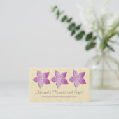 Damask Blooms Floral Visitekaartje (Staand voorkant)
