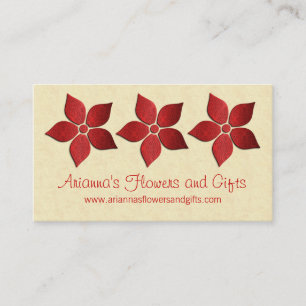 Damask Blooms Floral Visitekaartje