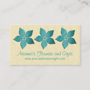 Damask Blooms Floral Visitekaartje