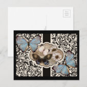 Damask & Blue Briefkaart (Voorkant / Achterkant)