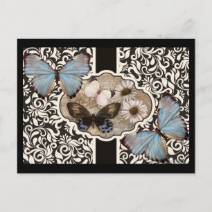 Damask & Blue Briefkaart