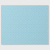 Damask Blue Diamond Design Elegant Boy Baby shower Cadeaupapier (Vlak)