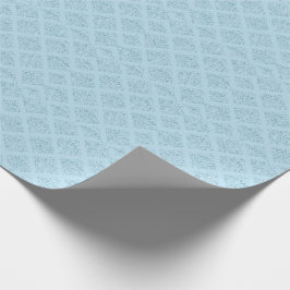 Damask Blue Diamond Design Elegant Boy Baby shower Cadeaupapier