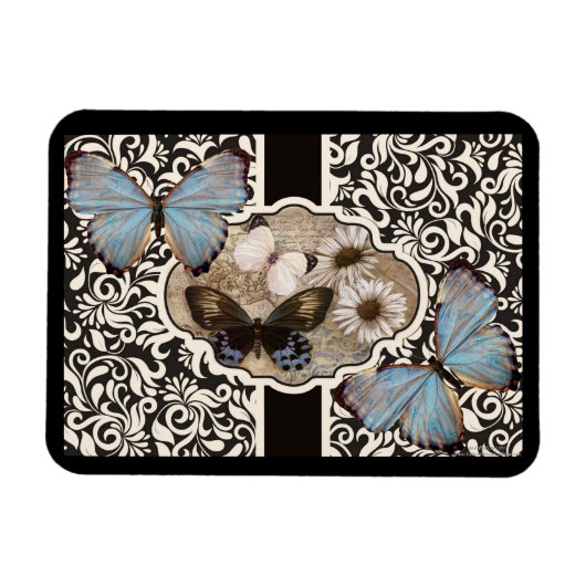 Damask & Blue Magneet (Horizontaal)