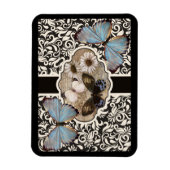 Damask & Blue Magneet (Verticaal)
