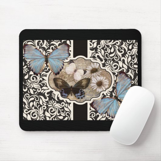 Damask & Blue Muismat (Met muis)