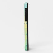  Damask Blue Yellow Green Pattern Case-Mate iPhone Case (Achterkant/links)