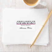Damask Bookplate Etiket (Insitu)