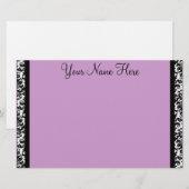 Damask Border Briefpapier (Voorkant / Achterkant)