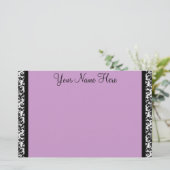 Damask Border Briefpapier (Staand voorkant)