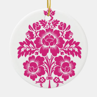 DAMASK BOUQUET KERAMISCH ORNAMENT