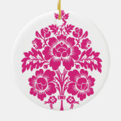 DAMASK BOUQUET KERAMISCH ORNAMENT (Achterkant)