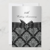 Damask & Bow 25e trouwdag uitnodiging (Voorkant)