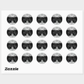 Damask & Bow Zakelijk Zwart Galajurid Sticker (Vel)