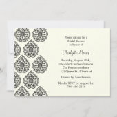  Damask Bridal Shower Invitation Kaart (Voorkant)