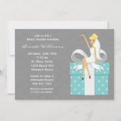 Damask Bridal Shower Invitation Kaart (Voorkant)
